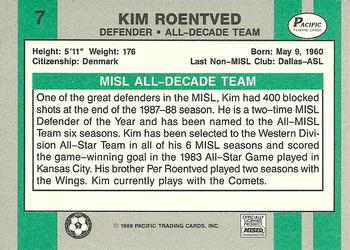 1988-89 Pacific MISL #7 Kim Roentved Back
