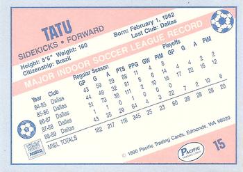 1989-90 Pacific MISL #15 Tatu Back