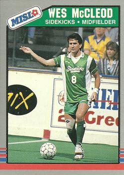 1989-90 Pacific MISL #18 Wes McLeod Front