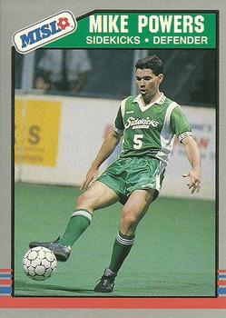 1989-90 Pacific MISL #19 Mike Powers Front