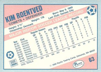 1989-90 Pacific MISL #63 Kim Roentved Back