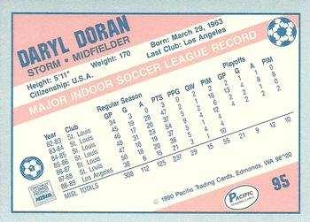 1989-90 Pacific MISL #95 Daryl Doran Back
