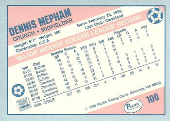 1989-90 Pacific MISL #100 Dennis Mepham Back
