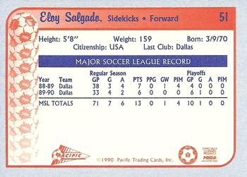 1990-91 Pacific MSL #51 Eloy Salgado Back