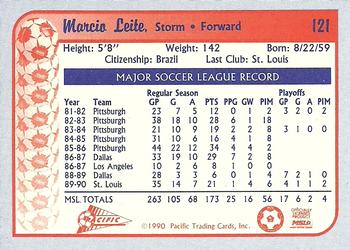 1990-91 Pacific MSL #121 Marcio Leite Back