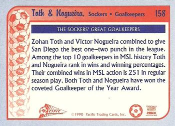 1990-91 Pacific MSL #158 Toth / Nogueira Back