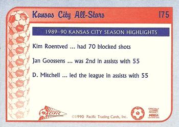 1990-91 Pacific MSL #175 Kansas City All-Stars Back
