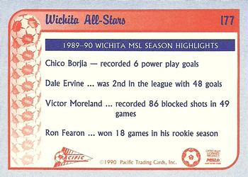 1990-91 Pacific MSL #177 Wichita All-Stars Back