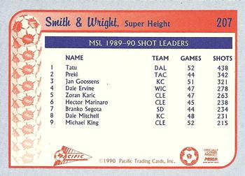 1990-91 Pacific MSL #207 Kevin Smith / Paul Wright Back