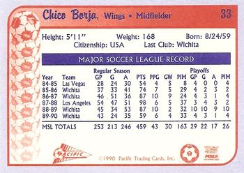 1990-91 Pacific MSL #33 Chico Borja Back