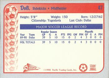 1990-91 Pacific MSL #47 Dali Back