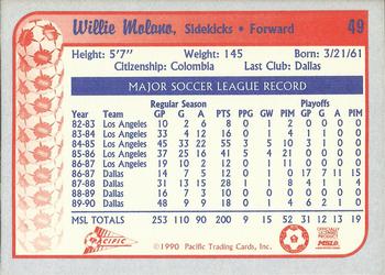 1990-91 Pacific MSL #49 Willie Molano Back