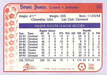 1990-91 Pacific MSL #66 Bernie James Back
