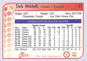 1990-91 Pacific MSL #87 Dale Mitchell Back
