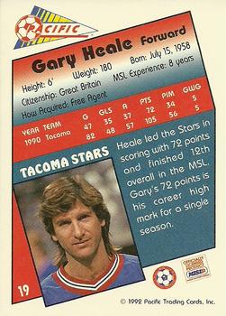 1991-92 Pacific MSL #19 Gary Heale Back