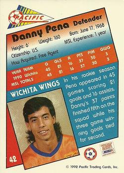 1991-92 Pacific MSL #42 Danny Pena Back