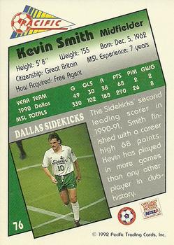 1991-92 Pacific MSL #76 Kevin Smith Back
