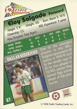 1991-92 Pacific MSL #87 Eloy Salgado Back