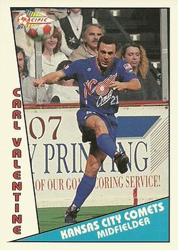 1991-92 Pacific MSL #95 Carl Valentine Front