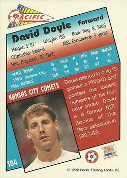 1991-92 Pacific MSL #104 David Doyle Back