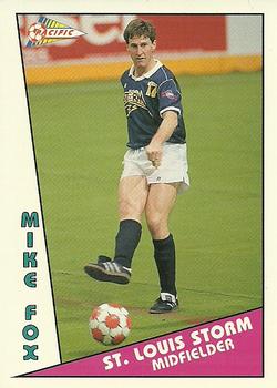 1991-92 Pacific MSL #129 Mike Fox Front