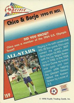 1991-92 Pacific MSL #159 Chico Borja / Fernando Clavijo Back