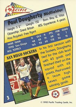 1991-92 Pacific MSL #3 Paul Dougherty Back