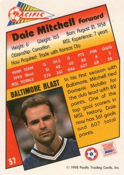 1991-92 Pacific MSL #57 Dale Mitchell Back