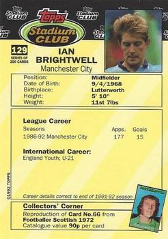 1992 Stadium Club #129 Ian Brightwell Back