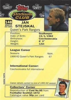 1992 Stadium Club #148 Jan Stejskal Back