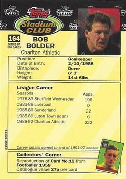 1992 Stadium Club #164 Bob Bolder Back
