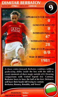 2009 Top Trumps Specials Manchester United #NNO Dimitar Berbatov Front