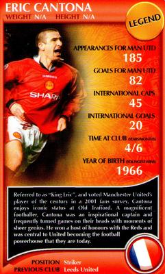 2009 Top Trumps Specials Manchester United #NNO Eric Cantona Front
