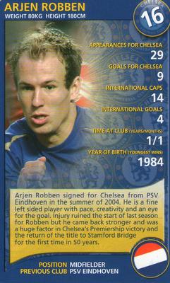 2005-06 Top Trumps Specials Chelsea #NNO Arjen Robben Front