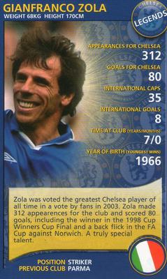 2005-06 Top Trumps Specials Chelsea #NNO Gianfranco Zola Front
