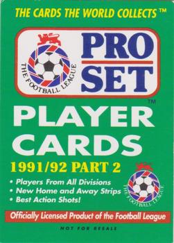 1991-92 Pro Set (England) #NNO Header Part 2 / 1991-92 Pro Set File Front