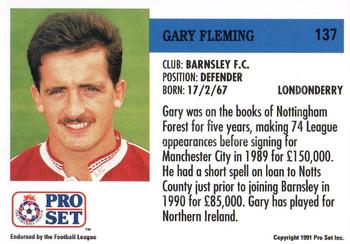 1991-92 Pro Set (England) #137 Gary Fleming Back