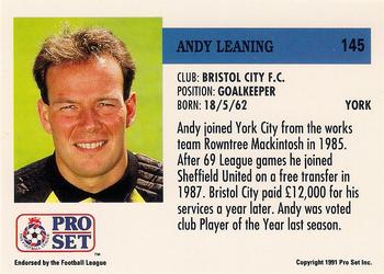 1991-92 Pro Set (England) #145 Andy Leaning Back