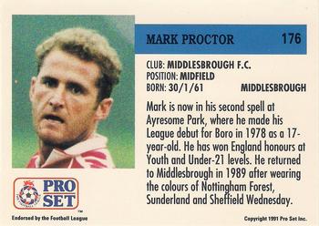 1991-92 Pro Set (England) #176 Mark Proctor Back