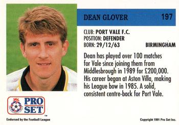 1991-92 Pro Set (England) #197 Dean Glover Back