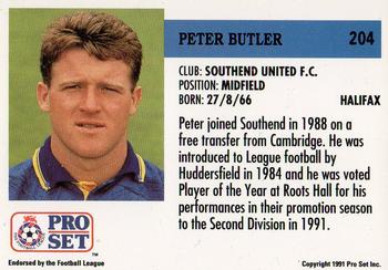 1991-92 Pro Set (England) #204 Peter Butler Back
