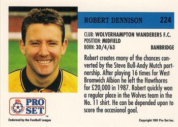 1991-92 Pro Set (England) #224 Robert Dennison Back