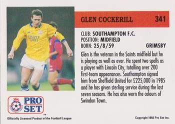 1991-92 Pro Set (England) #341 Glenn Cockerill Back