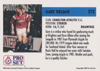 1991-92 Pro Set (England) #373 Garry Nelson Back