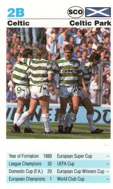 1992 Waddingtons Super Top Trumps European Club Football #2B Celtic Front
