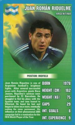 2006 Top Trumps World Football Stars #NNO Juan Roman Riquelme Front