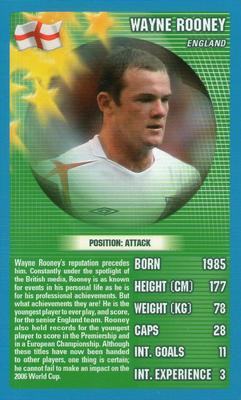 2006 Top Trumps World Football Stars #NNO Wayne Rooney Front