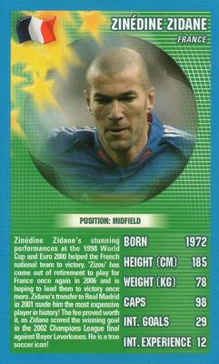 2006 Top Trumps World Football Stars #NNO Zinedine Zidane Front