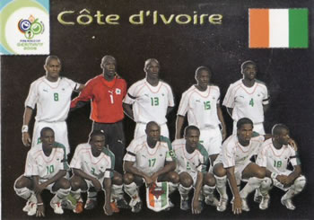 2006 Panini World Cup #11 Côte d'Ivoire Front