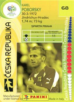2006 Panini World Cup #68 Karel Poborsky Back